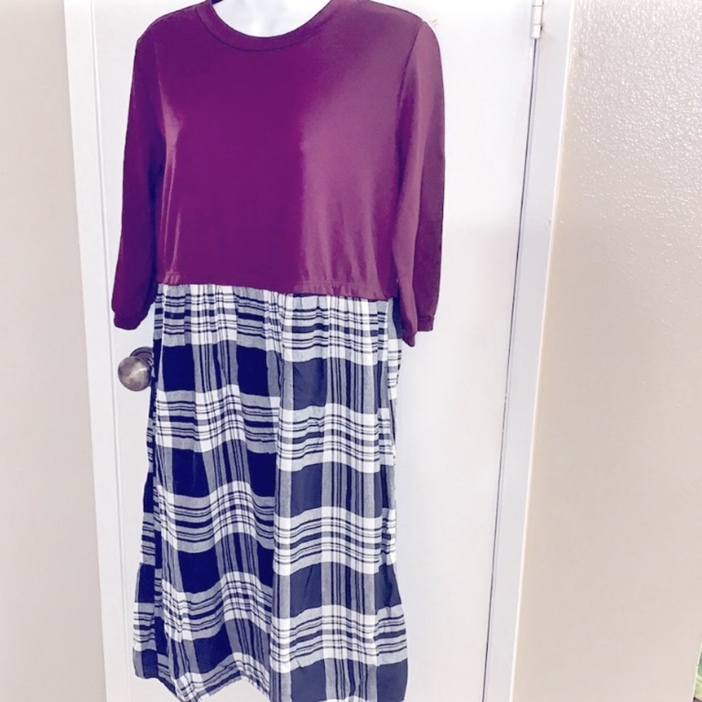 Flamingo Urban fall buffalo check dress M